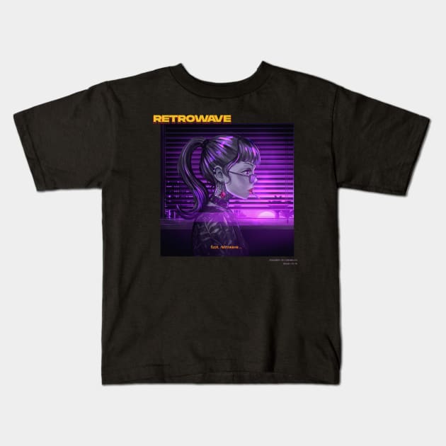 Retrowave Kids T-Shirt by DenielHast